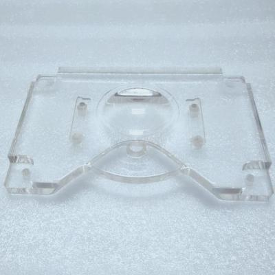 China Electronic PMMA Parts Spindle Milling CNC Machining Polished White And Transparent +clear Parts In China for sale