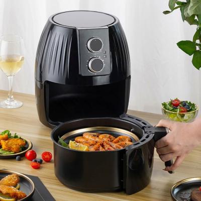 China Hotel 2021 5.5L 1300W Multifunctional Efficient Black Touch Screen Digital Air Healthy Oil Free Electric Fryer for sale