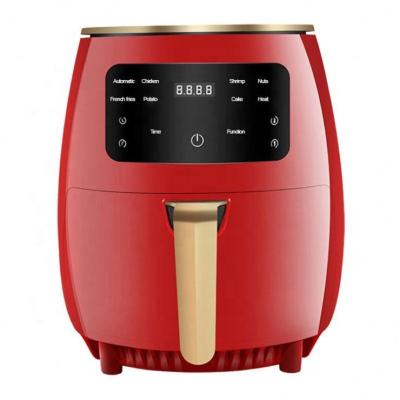 China Healthy Way For Frying Oil Free And 80% Less Fat Ad Aria Frigitrice Superior 4.5L Air Fryer With Bell Ready Basket Magnetic Air Fryer With Gold Trim for sale