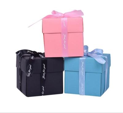 China Various Explosion Box Customized Quadrilateral And Hexagon Color And Logo Printed Explosion Gift Box for sale