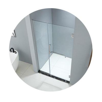 China EUROPEAN High Quality Chrome Stainless Steel Sliding Frameless Bathroom Shower Room Enclosure for sale