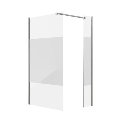 China EUROPEAN Golden Tempered Glass Bathroom Walk-in Shower Room shower door for sale