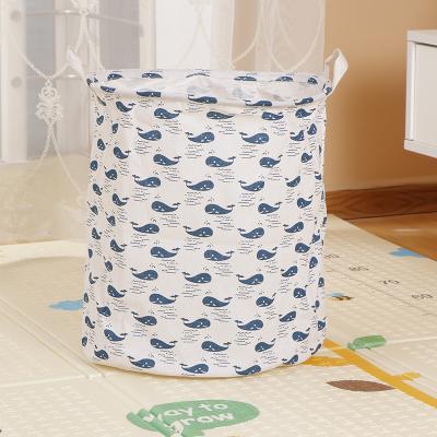 China CLASSIC Cylinder 35*45 Cotton Laundry Hamper Storage Bag for sale