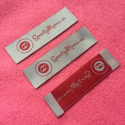 China Sustainable Wholesale Soft T-shirt Woven Label , Brand Clothing Label For Underwear for sale