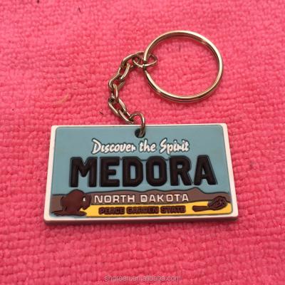 China Viable Custom Expanded Logo Silicone Rubber Key Chain, Wholesale Brand PVC Rubber Keychain for sale