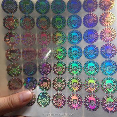 China Reflective Decorative Sticker Hologram Sticker, Silver Security Hologram Sticker with Anti-fake Effect for sale