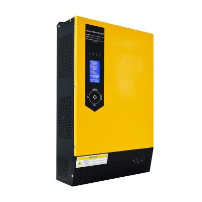 China Factory 3000w 5000w 3kw 5kw Power Frequency Off Grid Sine Wave Photovoltaic Solar All In One Inverter With Mppt Controller HWDY-315 for sale