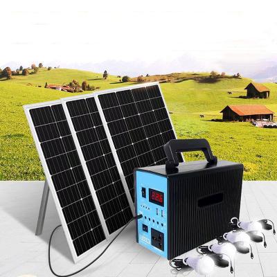 China 220v Mini Storage Energy Lithium Battery Home Solar Generator System For Home House Lighting for sale