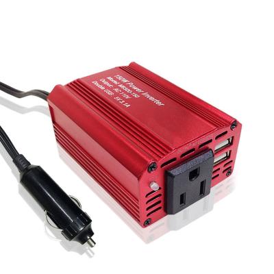 China 150W DC 12V to 110V 220V Car Inverter with 2 5V 3.1A USB 1 AC Output Interface for Laptop 161*112*56mm for sale