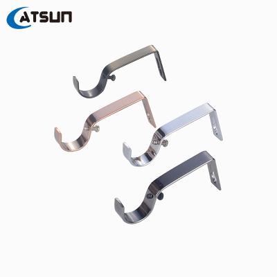 China Best Quality Durable Decor Metal Support Meter L Form Bracket Iron Aluminum Alloy Fixed Curtain Rod Bracket for sale