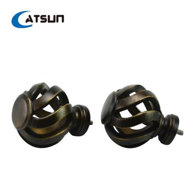 Cina Durable Custom Curtain Rod Head Resin Curtain Finial In Living Room Curtain Pole Accessories Finial in vendita