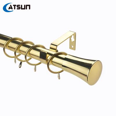 China Promotion Durable Seasonal Window Poles Endcap Endcap Finials Curtain Rod Sets 16mm 19mm 22mm 25mm 28mm 32mm for sale