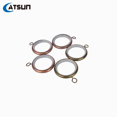 China New Design Iron Eyelet Curtain Ring Plastic Curtain Hook Durable Curtain Rod Accessories for sale