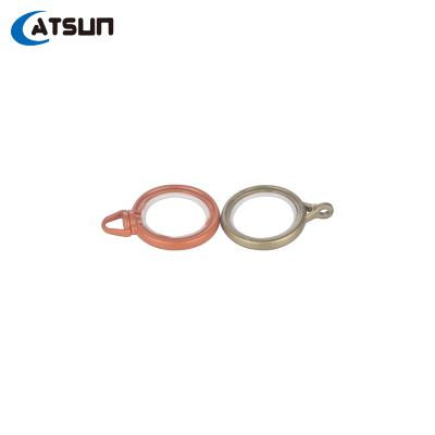 China Factory Supplier Wholesale Durable Metal Double Roller Slip Custom Shower Curtain Ring Hooks Clip for sale