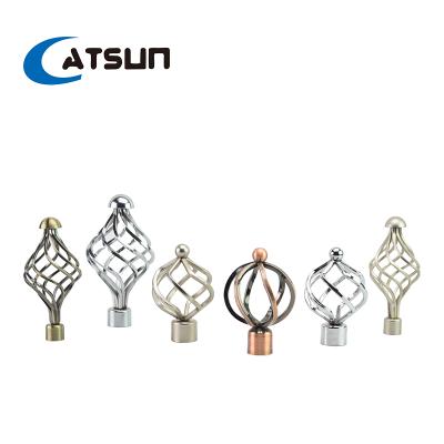 China Factory direct supplier durable twisted adjustable single curtain rod set for sale