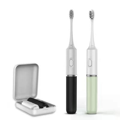 China Dupont Bristle ABS+Radio Rechargeable Smart Electric Toothbrush For Adult Use Sonic Tooth Brush With Travel Box for sale