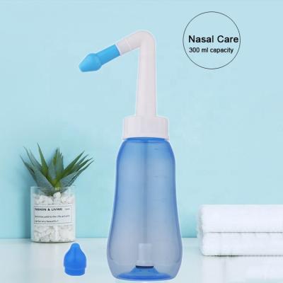 China ABS Cleaning Rinse Bottle Neti Pot Sinus Nasal Rinse With Two Nasal Nose Tip for sale