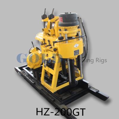 China 180m depth 76mm diameter portable water Drilling Rig HZ-200GT for sale