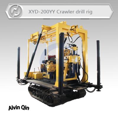 China Compacted drilling rig model HYD-200YY drilling machine for water wells for sale