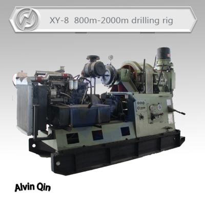 China XY-8 big water bore well drilling rig for hydro power project for sale