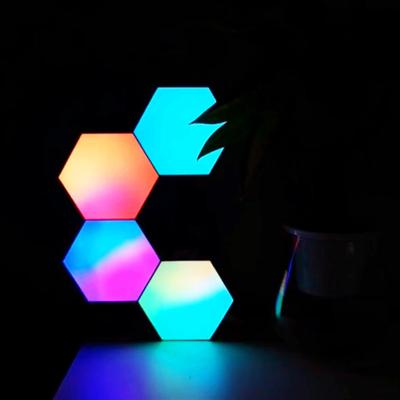 China Modern Phone APP Controlled Newest Trend Smart Lighting Gift 16 Million Color Hexagonal Led Light For Home Decorative for sale