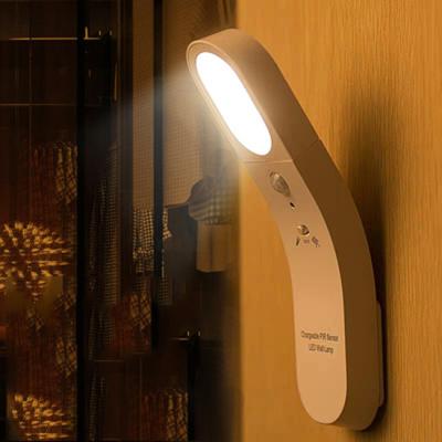 China Modern Rechargeable PIR Motion Sensor Night Light USB LED Night Lights for Living Room Bedroom Corridor for sale