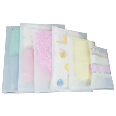 China Wholesale High Quality Double Sided Frosted Transparent Garment Packaging Bag OEM CPE Material Recyclable for sale