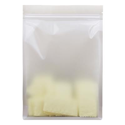 China Recyclable Fu Star Launches New Matte Transparent Cookie Plastic Packaging Bag With Top Zipper for sale