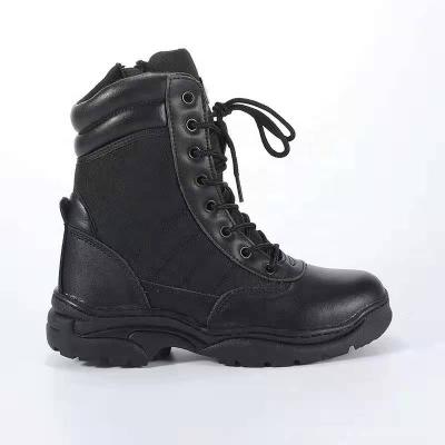 China Waterproof Men Lace Up Military Tactical Boots For Combat And Tactical Outdoor Boots With Zipper for sale