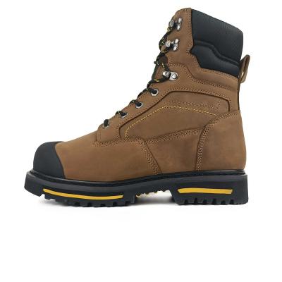 China CSA Standard Recyclable Steel Toe Safety Shoes Boots Men High Quality Piercing Rubber Wear Resistant Breathable Steel Operation for sale