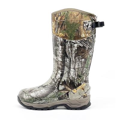 China Waterproof Mens Neoprene Waterpoof Camouflage Hunting Rubber Boots Fishing Boots for sale