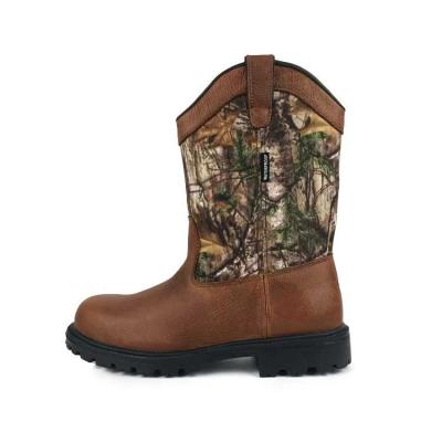 China Wholesale Price High Quality Leather Upper Waterproof Insulated Winter Hunting Boots Mud Boots for sale