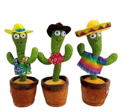 China Handsome & Hot Sales Cozy Dancer Cactus Cute Soft Stuffed Toy Electronic Shake Dancing Cactus Bailarin Plush Toys for sale