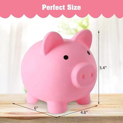 China Handsome & kawaii cartoon comfortable cute aniamsl shaped girls pvc box money saving piggy bank for kids for sale