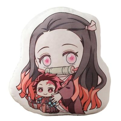 China Custom otaku anime shape pillow living room furniture sofa cushion cover anti-static pillow for sale