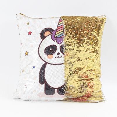 China Anti Static Satin Pillow Home Decor Cushions Sublimation Sequin Pillow Cases for sale