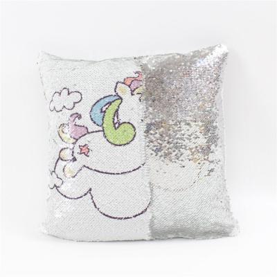 China Throw Decor Cushion Cover Sequin Pillow Anti-Static Magic Sublimation Blank for sale