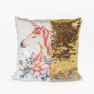 China Custom Anti-Static Satin Cushion Covers Sequin Pillow Covers for sale