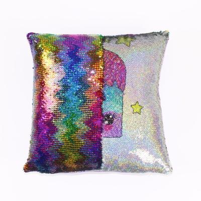 China Case Anti-Static Flip Pillow Reversible Sequin Pillows With Zipper for sale