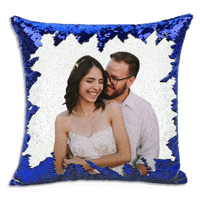 China Anti-Static Cushion Covers Decor Throw Cojines Lentejuelas Sequin Pillow Sublimation for sale