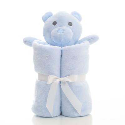 China Handsome & Cozy Plush Animal Wrap Safety Baby Comforter Blanket for sale