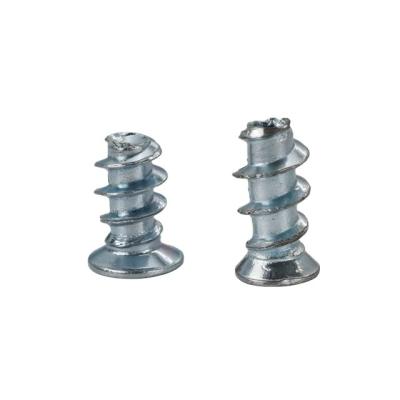 China 1018 Steel Made In China Euro White Blue Galvanized Furniture Screws Confirmate for sale