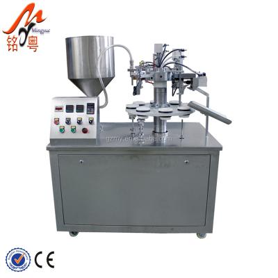 China Food OEM Factory Sample Sun Screen Cream Lotion Cosmetic Tube Filling Machine for sale