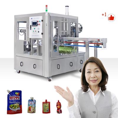 China APPAREL Cheer Pack filling machine / Corner Spouted Pouch filling capping machine / Zipper Spout Pouch filling machines for sale