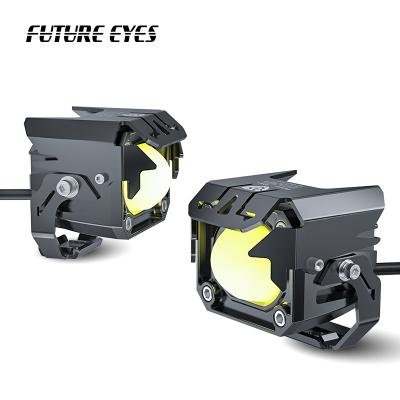 China Aluminum FUTURE EYES Custom Motorcycles F20-X 60W Wireless Switch Fog Lights LED Projector Driving Light Kit Motorbike Accessories for sale