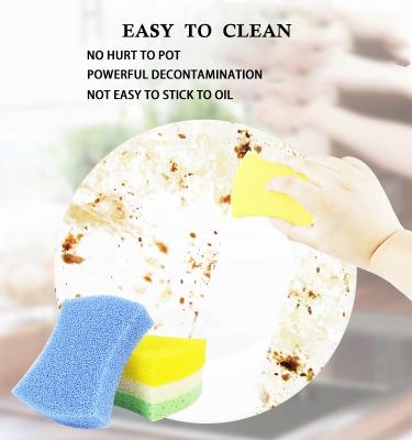 China Hot Selling Viable Silicone Scrubber Silicone Dishwashing Brushes Silicone Clean Sponge Scrubber Pad Reusable Kitchen Cleaning Brush for sale