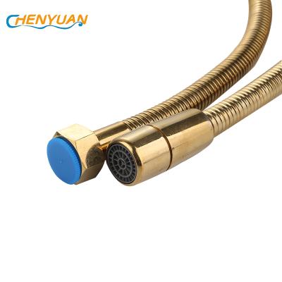 China Modern Zirconium Gold 304 Stainless Steel Shower Hose Shower Tube for sale