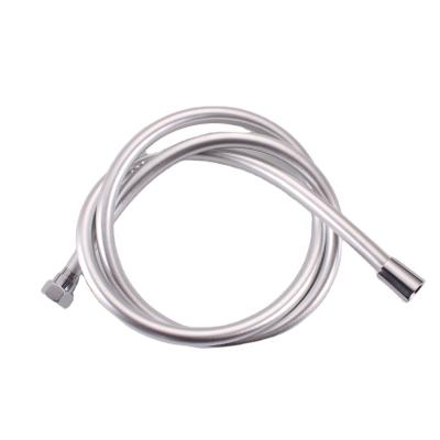 China 1.5 Meters 2m Industrial High Pressure Tubing Silver Plastic 3m PVC Fiber Reinforced Shower Hose Flexible for sale