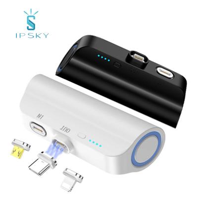 China Support IPSKY Fast Phone Charging Charging Products Brand Great Quality Magnetic Portable Wireless Fingertip Mini Power Bank 3000mah for sale