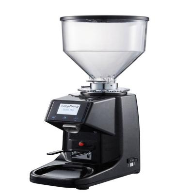 China Wholesale 200W Automatic Electric Flat Burr Grinder Stainless Steel Commercial Coffee Grinders Stocked Plastic Coffee Grinder for sale